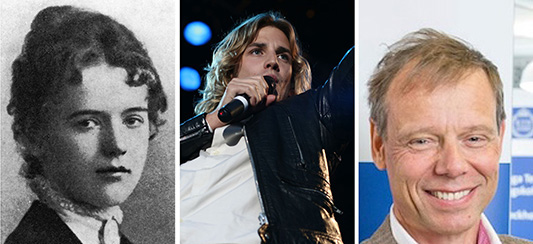 Agnes Magnell, Martin Rolinski, Christer Fuglesang. Photo o Martin: Mattias Olsson Wikimedia Commons