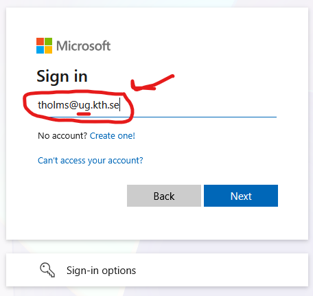 Shows the login window