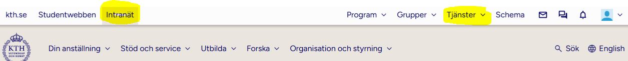 Intranät Tjänster