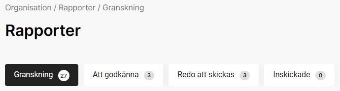 4 olika rapportmappar