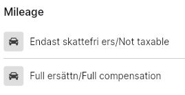 Select mileage type
