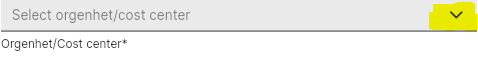 Select cost center