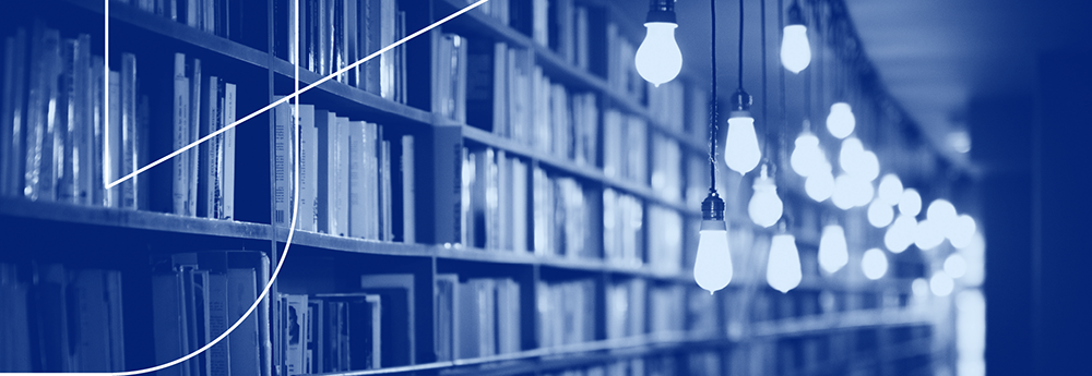 Links to a page about research in digital learning.