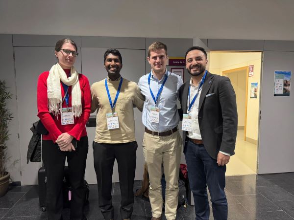 HPT Researchers with Harry Simpson from SynchroStor, at the SFMD forum in Seville