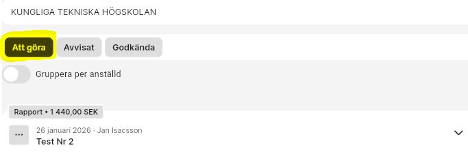 här ser du din "Att göra" lista