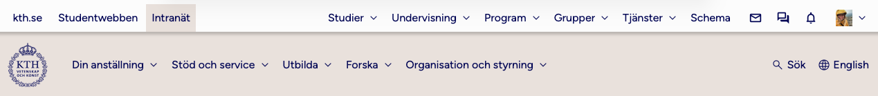 KTH:s personliga meny