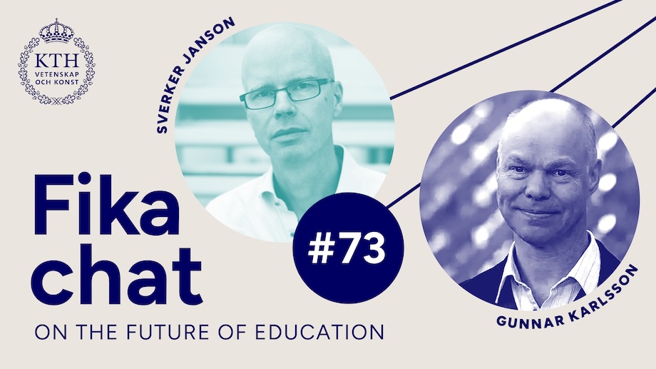 Graphics: KTH Logo, pictures of Sverker and Gunnar.