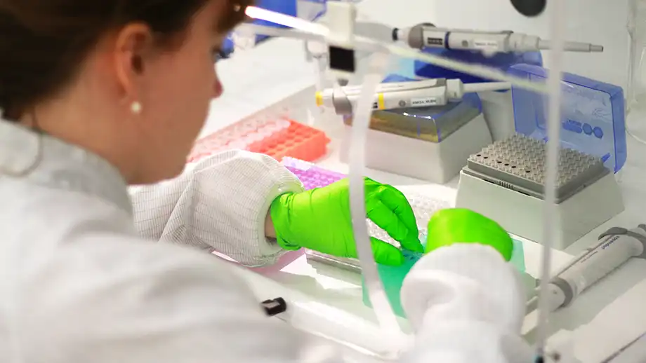 Woman in a lab