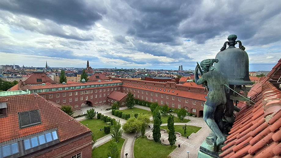aerial view of KTH campus