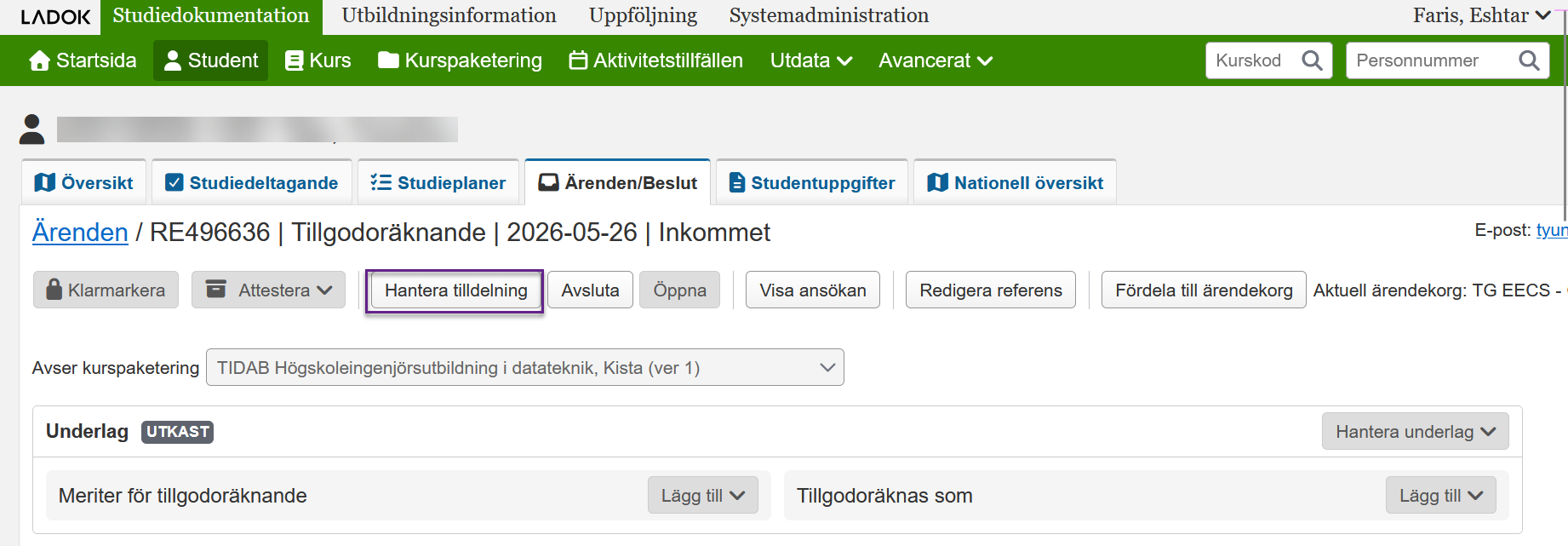 Tilldela till handläggare