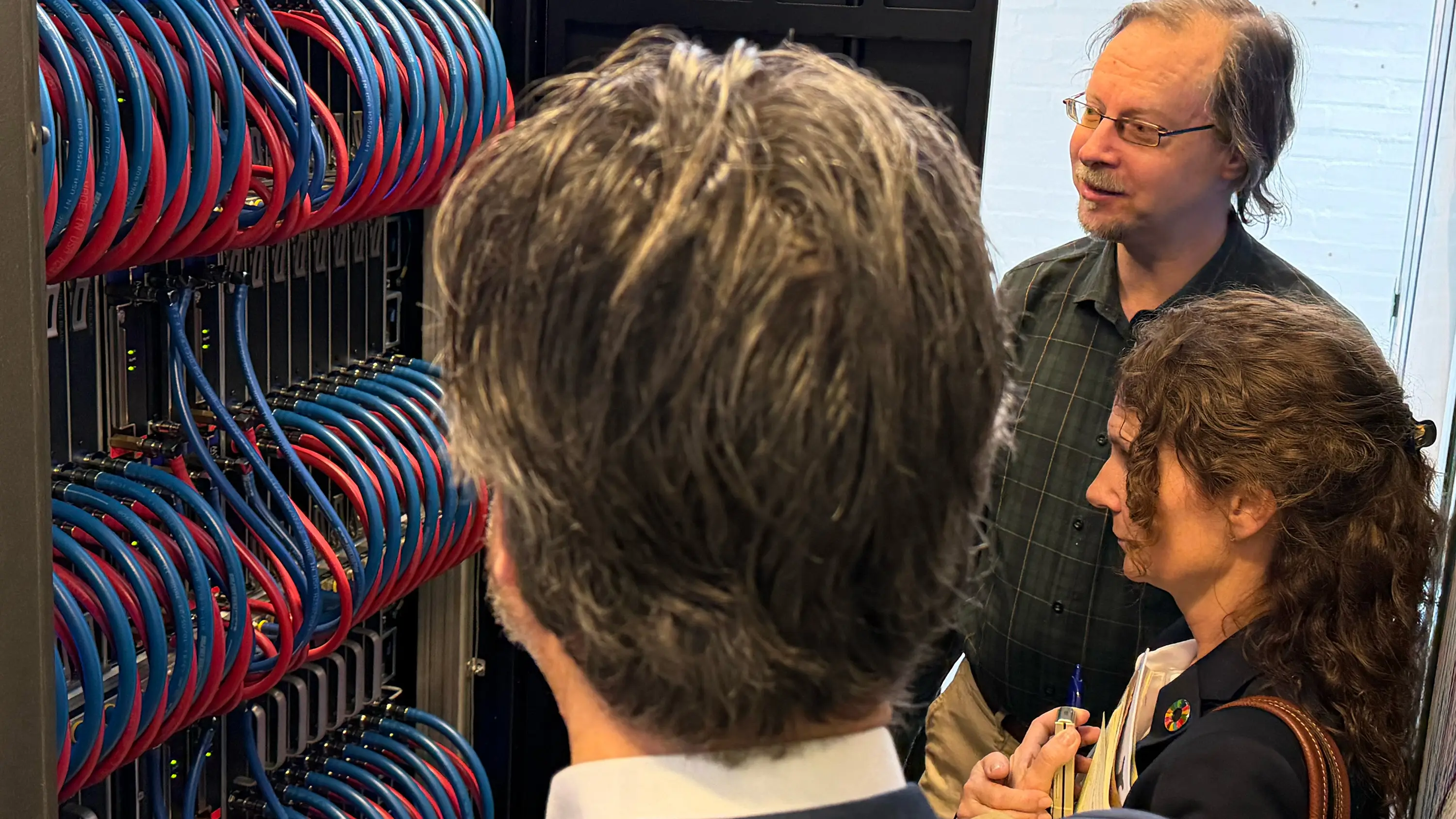 The interior of the Dardel supercomputer was also on display at the KCSC. 