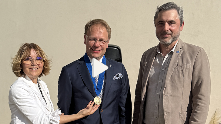 Se när Fredrik Lundell håller tacktal som 2026 års vinnare av Borelius-medaljen.
