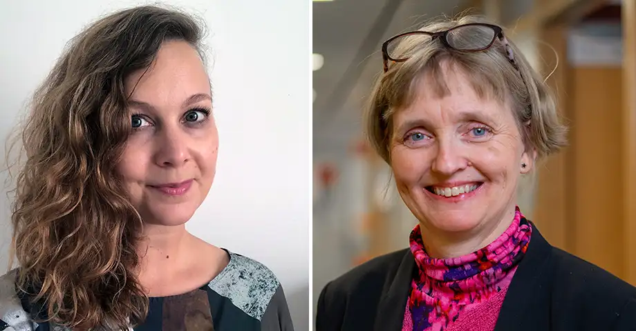 Portrait photo of Pernilla Hagbert and Eva Malmström Jonsson.