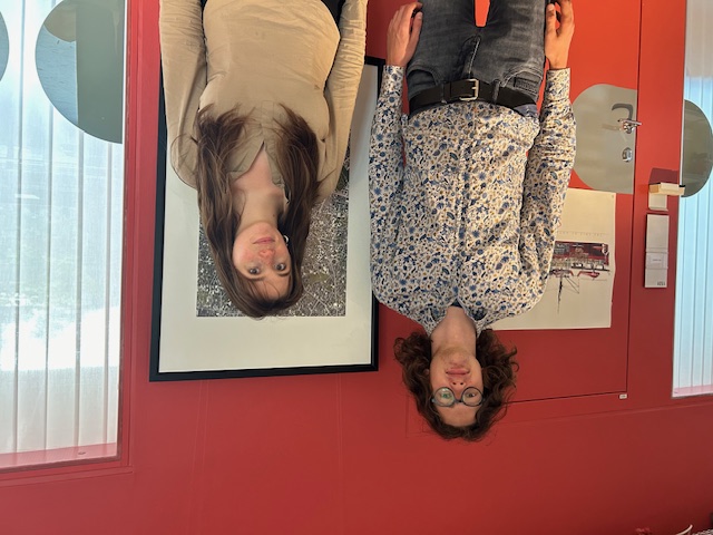 Photograph of doctoral students Thorsten and Felicia