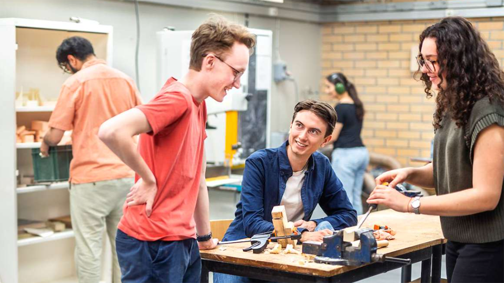 students in a makerspace