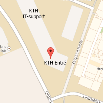 Map of KTH entrance