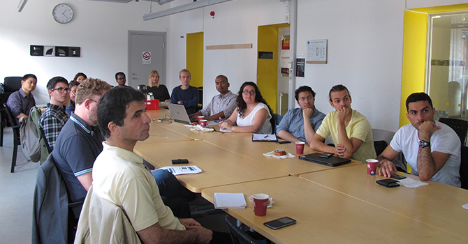 Researchers and students at a PDC high performance computing workshop