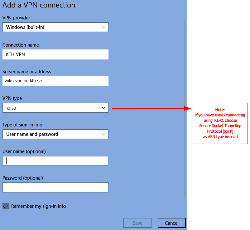 VPN konfigurationen