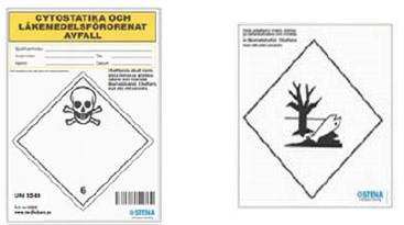  The hazard symbol for “Highly toxic”and the hazard symbol for “Environmentally toxic”.