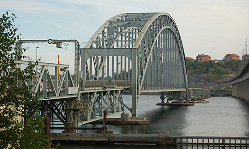 Gamla Lidingöbron i Stockholm.
