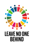 Logo circle of UN Sustainable developmet goals "Leave no one behind"