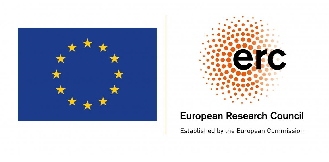 the EU flag and the ERC logotype