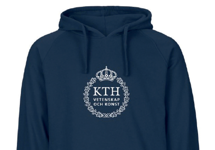 En hoodie med KTH:s logotype