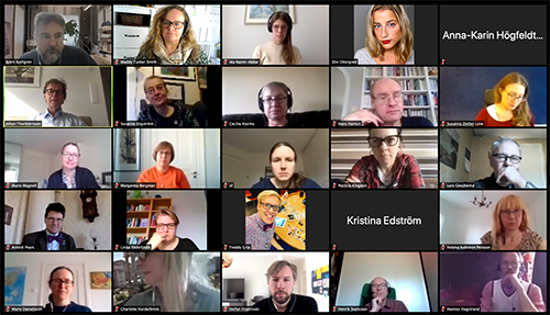 Department of learning meet up via Zoom